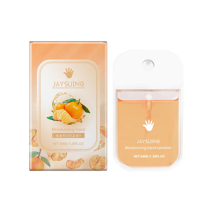 Jaysuing Citrus Hand Sanitizer Spray by BackupMyFilesNow.com, portable mint-flavored hand sanitizer with lasting fragrance and gentle cleaning.