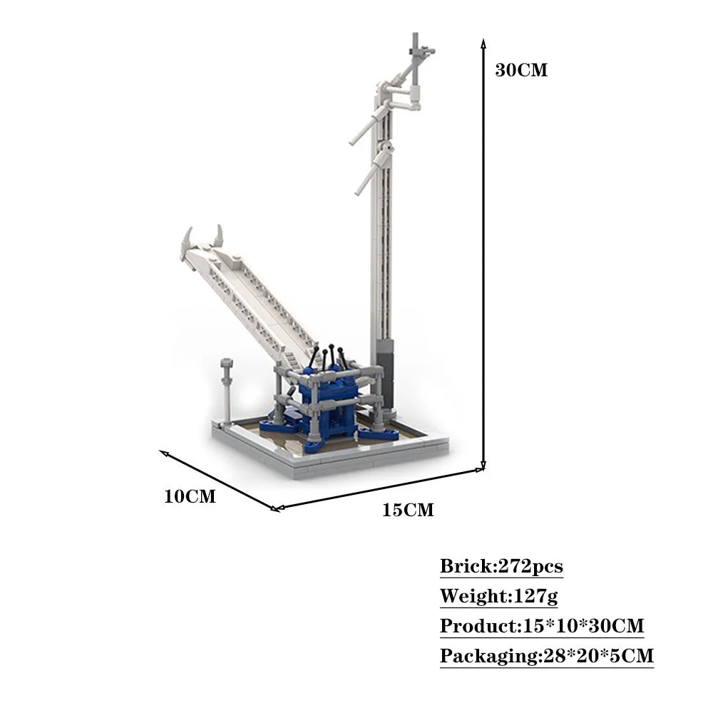 Scale model of SpaceX Falcon 1 rocket with launch building blocks, Saturn V, and artificial satellite, by BACKUPMYFILESNOW.COM®
