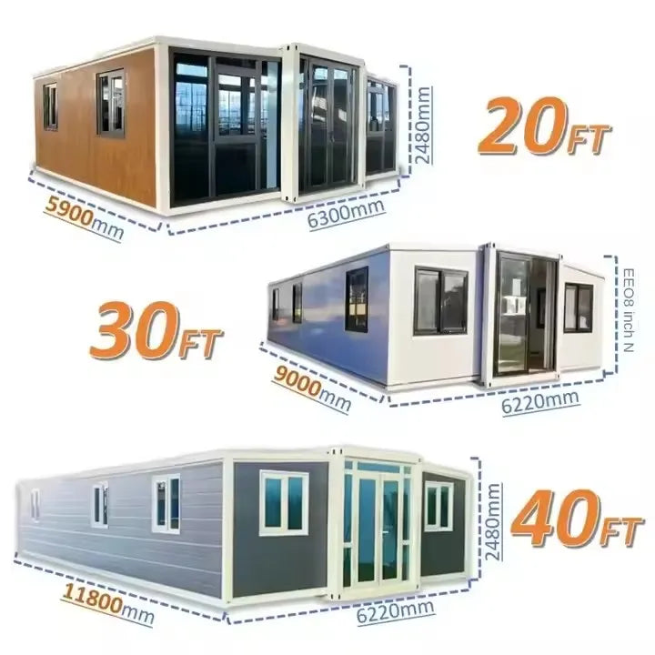 Two-storey modular tiny house built with steel structure, prefabricated luxury villa by BACKUPMYFILESNOW.COM®, featuring modern container design.