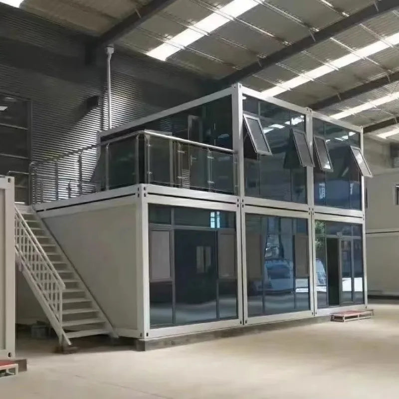 Luxury 5-bedroom modular tiny house by BACKUPMYFILESNOW.COM® featuring a 40ft prefab container design in Australia standard.