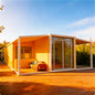 BackupMyFilesNow® modular tiny house with 3 rooms, high comfort, foldable, detachable container design, customizable mobile prefab home.