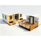 Modular tiny house by BACKUPMYFILESNOW.COM® featuring 3 rooms, high comfort, foldable, detachable container design, customizable interior.