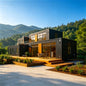 Modular tiny house with 3 rooms by BACKUPMYFILESNOW.COM®, high comfort, foldable, detachable container design, customizable interior.