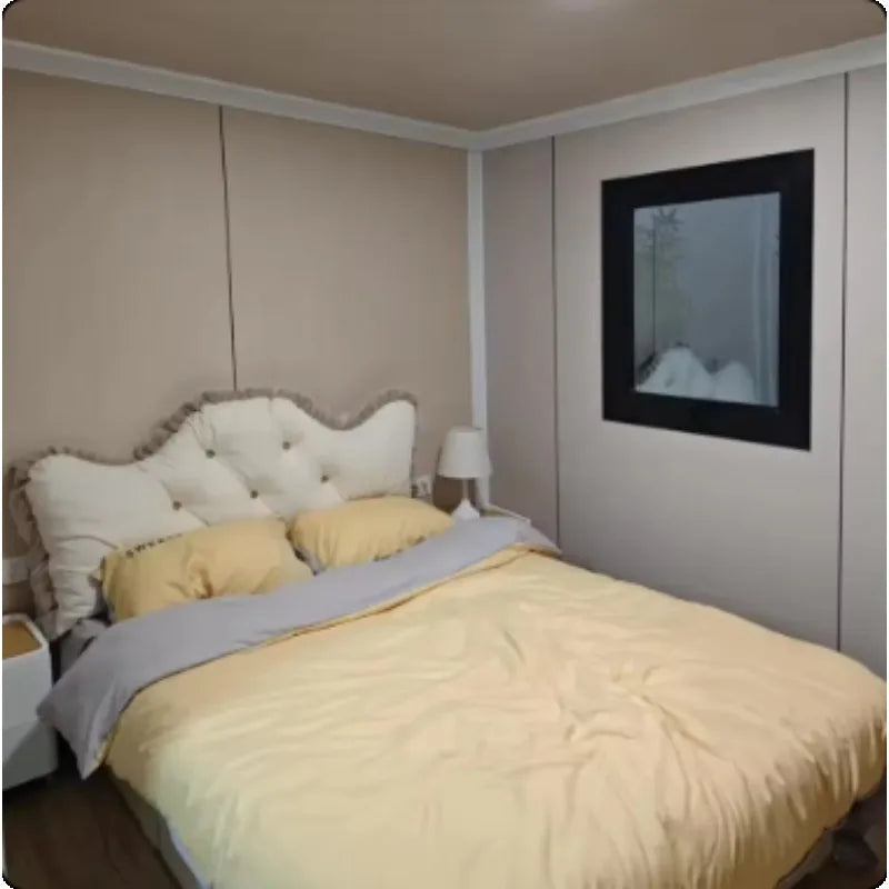 Modular tiny house by BACKUPMYFILESNOW.COM® featuring a 3-room, high-comfort, foldable, detachable container design.