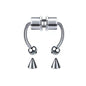 Multicolor stainless steel fake nose ring hoop, non-piercing septum clip, rock fashion punk jewelry for women