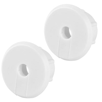 Two black 1-inch wall bushings for Starlink Dishy Ethernet cables, used for cable routing through wall holes.