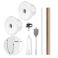 BACKUPMYFILESNOW.COM® Starlink cable routing kit with 1-inch wall sleeve, snap-on parts, for threading cables through masonry walls.