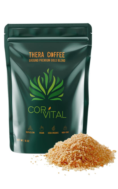 Cor-Vital 1lb organic coffee for enema, Gerson-approved therapy roast, mold-free detox coffee for colon and liver cleansing.