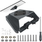 Starlink Gen 3 anti-theft aluminum alloy mounting kit on roof RV, designed for Starlink V3 satellite dish installation.