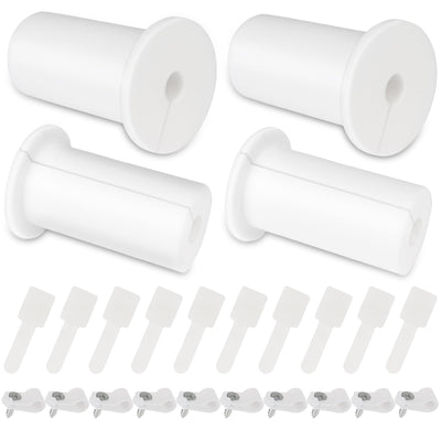 FOWSRHRG 24-piece cable routing kit with 1-inch wall grommets, cable clips, and reusable ties for Starlink setup, by BACKUPMYFILESNOW.COM®.