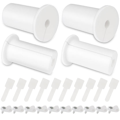 24-pack BACKUPMYFILESNOW® cable routing kit with 1-inch wall grommets, nail-in clips, and reusable cable ties for Starlink installations.