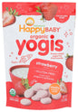 Organic strawberry yogurt snacks for babies in 1 oz package by BACKUPMYFILESNOW.COM®. Kid-friendly, natural fruit-flavored baby treat.