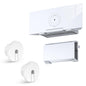 Starlink Mesh Router Gen 3 mount with power supply brackets and 1-inch wall bushing, space-saving ABS satellite signal holder.