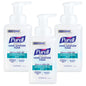 Purell Advanced Hand Sanitizer 2in1 moisturizing foam in 10 oz pump bottles, naturally fragranced with essential oils, pack of 3.