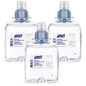Purell Advanced Hand Sanitizer Foam refill pack of 3, 1200 mL each for FMX-12 push dispenser, clear foam hand sanitizer bottle.