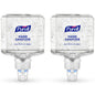 Two 1200 ml refill bottles of PURELL Advanced Hand Sanitizer Gel with clean scent for PURELL ES8 automatic dispensers.