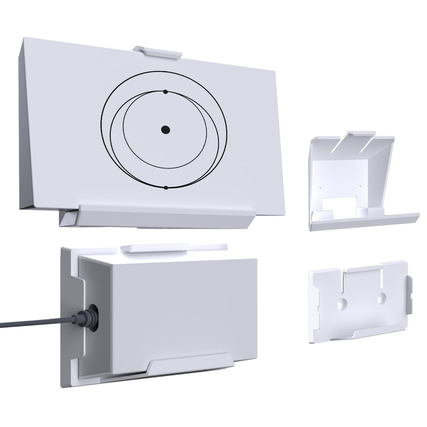 Starlink Gen 3 router wall mount kit with power supply holder, compatible with V3 Compact, Mesh, and Standard routers.