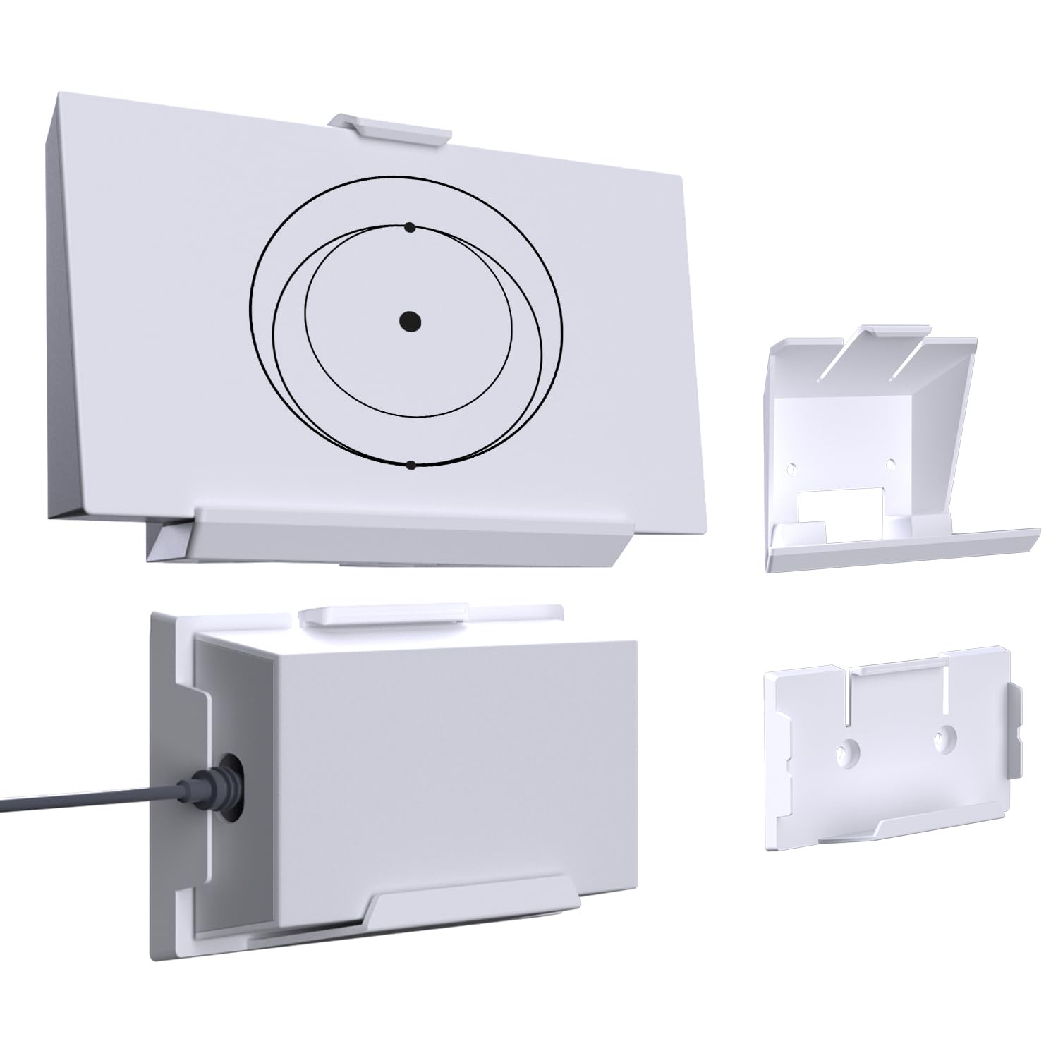 Starlink Gen 3 router wall mount kit with power supply holder, compatible with V3 Compact, Mesh, and Standard routers.