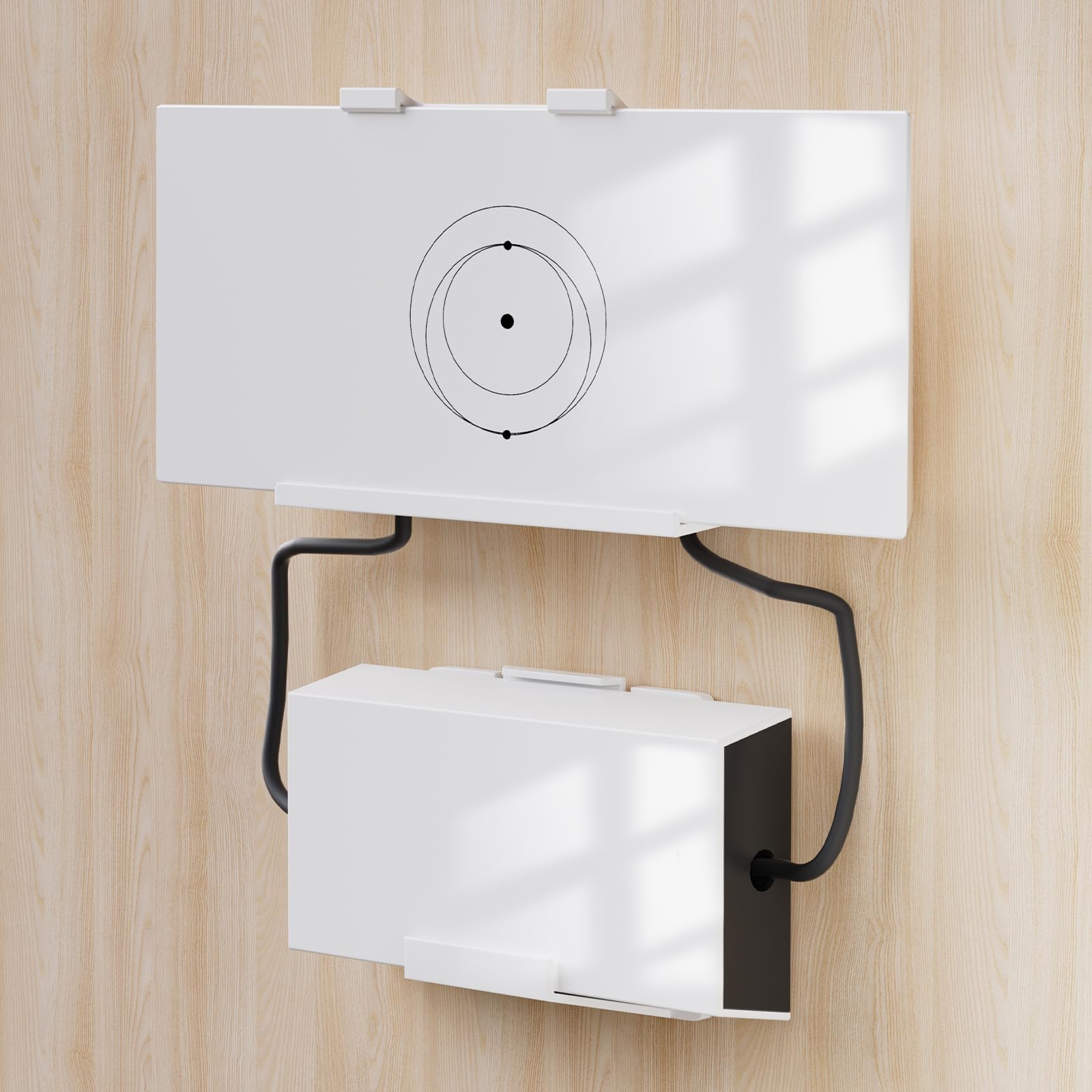 Starlink Gen 3 wall mount with power supply kit for Starlink V3 and high-performance routers, installed on a wall.