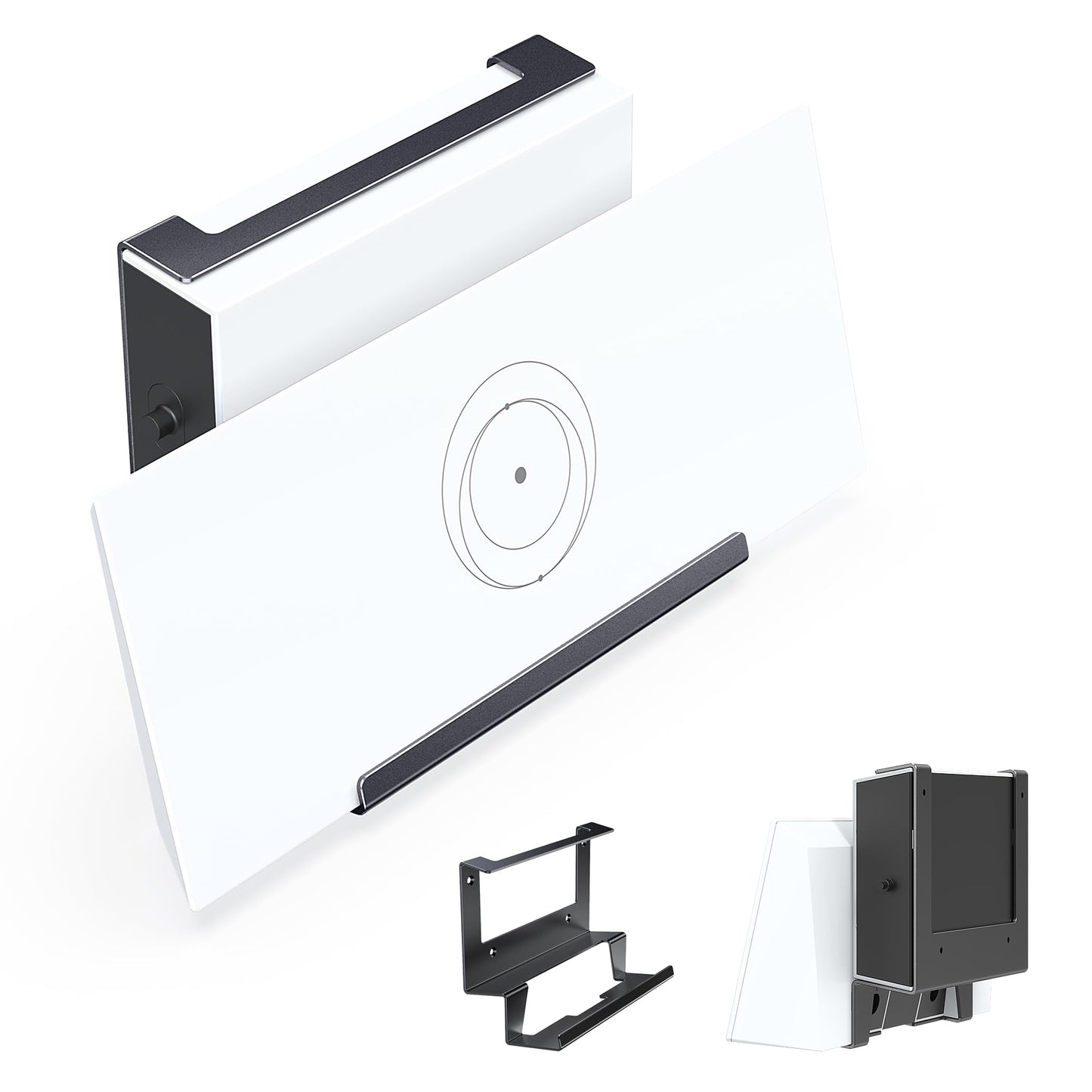 Starlink Gen 3 Router Mount 2-in-1 wall mount kit for Starlink Standard Mesh Router and Power Supply, by BACKUPMYFILESNOW.COM®.