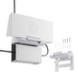 Starlink Gen 3 Router Mount 2-in-1 wall mount bracket for Starlink V3 and standard router, with power supply holder, by BACKUPMYFILESNOW.COM®.