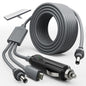 Starlink Mini 3-in-1 DC power cable with USB-C, cigarette lighter plug, and DC male connector, 10ft for Starlink Mini accessories.