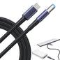 Starlink Mini USB C to DC power cable by Ybervont, compact and portable, supports 65W+ PD power bank with 140W max power.