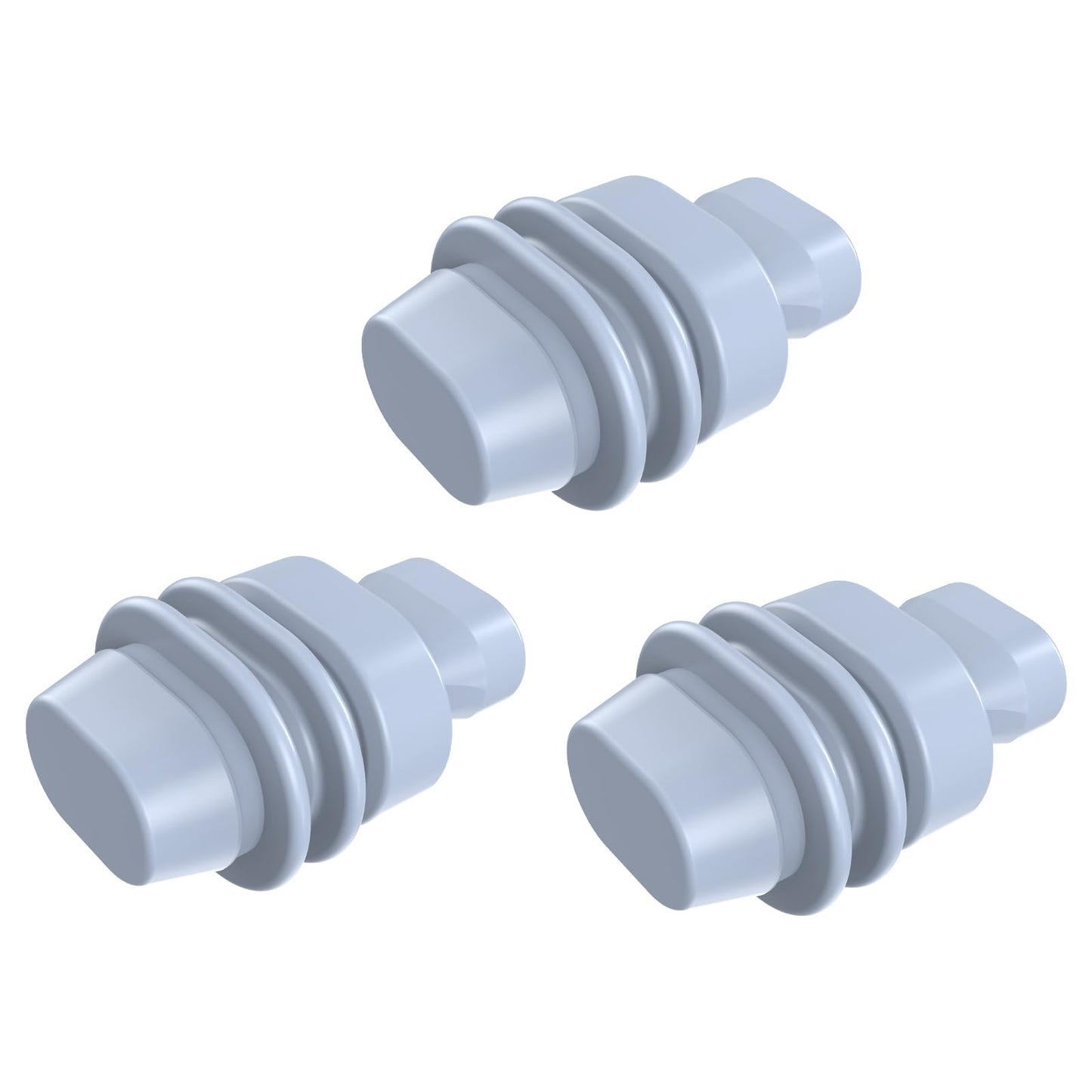 Set of 3 waterproof, dustproof Starlink router plugs by BACKUPMYFILESNOW.COM® for Starlink Mini, Standard, Enterprise, and Gen 3 Mesh routers.