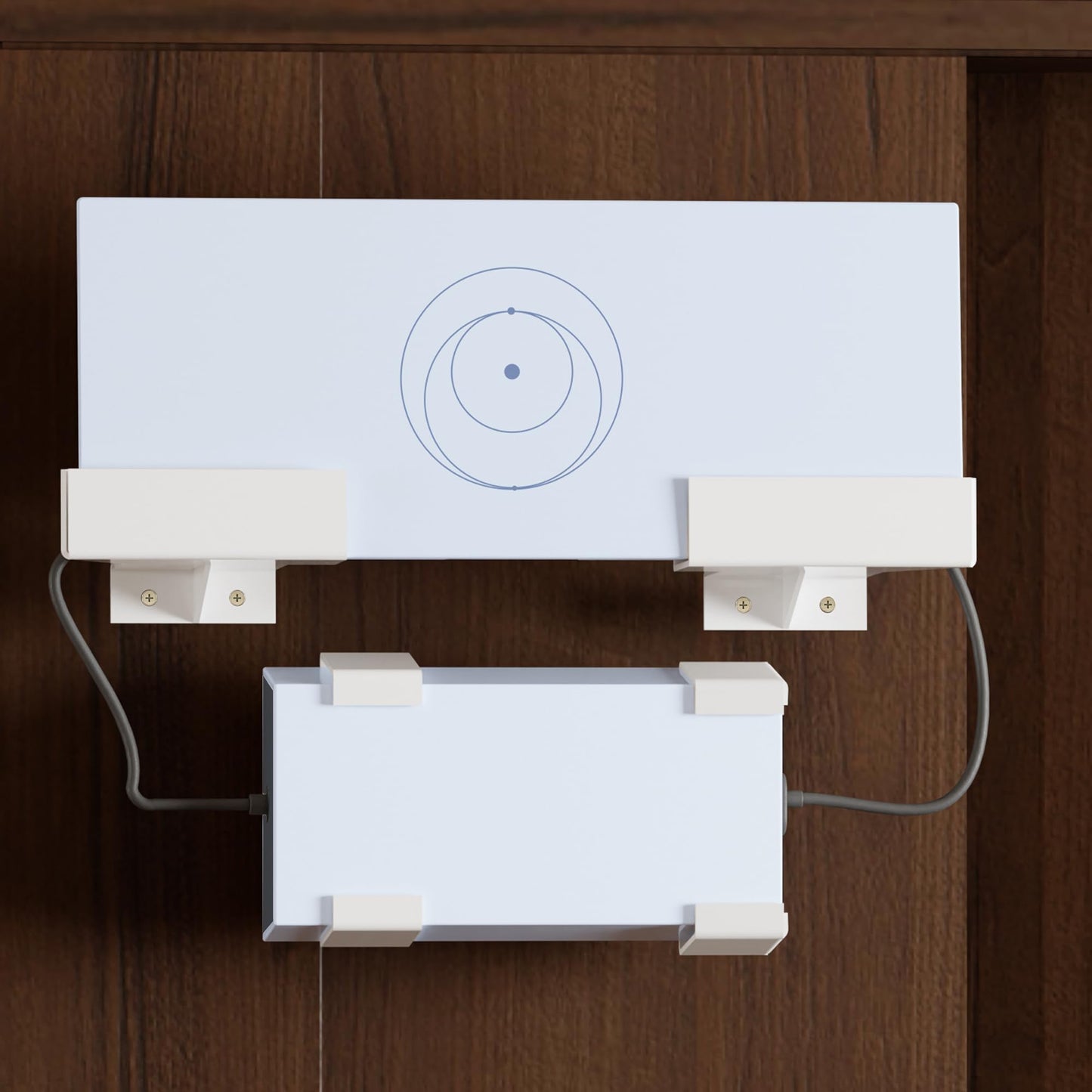 TingChic Starlink Gen3 router wall mount with sturdy metal bracket and power supply holder, designed for Starlink V3.