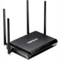 Trendnet AC2600 MU-MIMO wireless Gigabit router in black, with dual-band WiFi, beamforming, and 4K streaming capabilities.