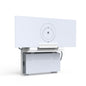 VOMENC 2-in-1 Wall Mount Kit for Starlink Gen 3 Router and Power Supply, white ABS stability bracket for satellite internet setup