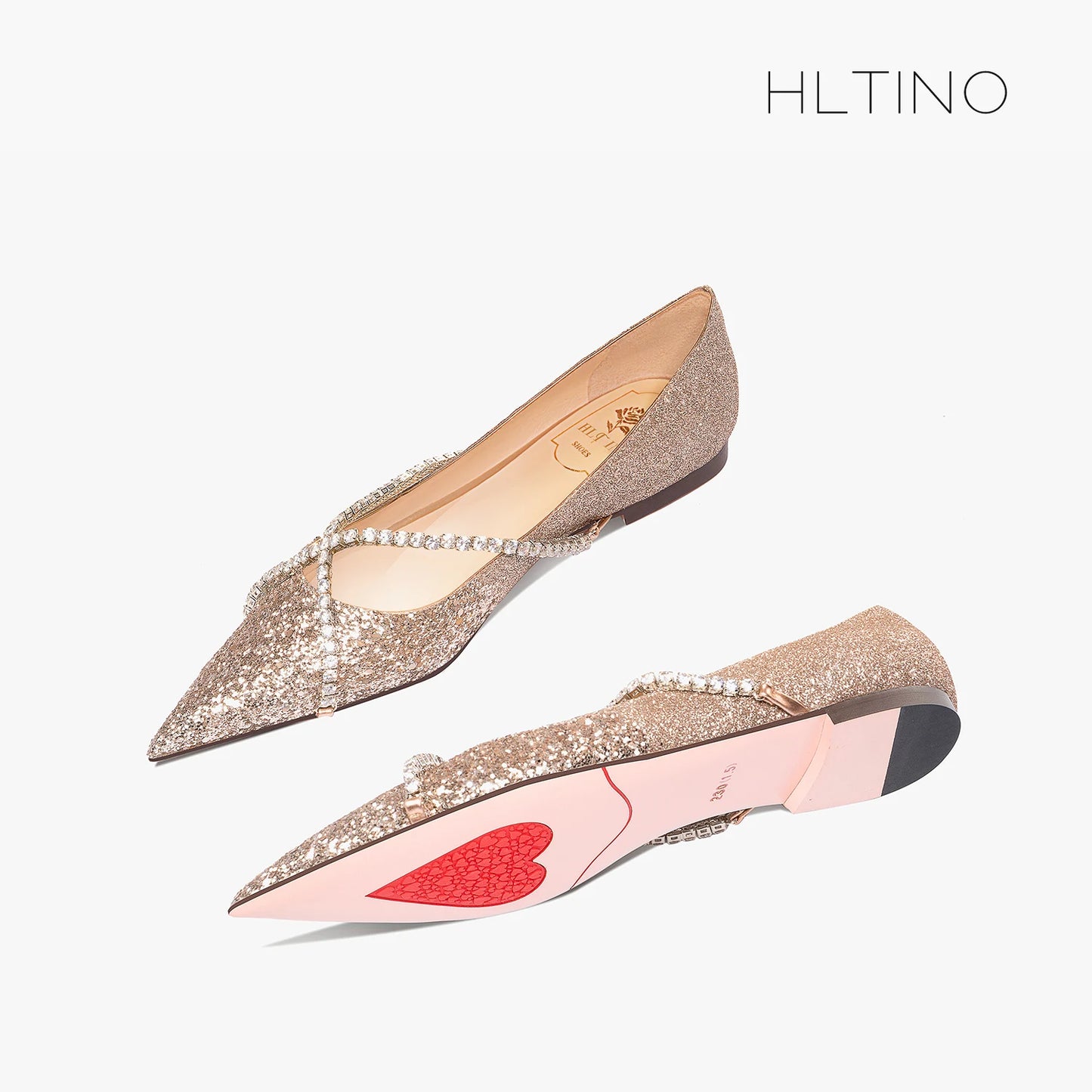 Luxury women's backless loafers with pointed toes, star style, low heel, and comfortable design for fashion and party wear.