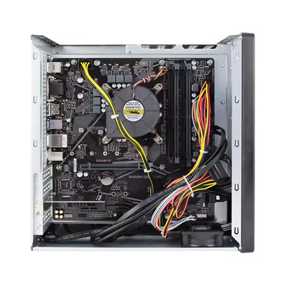BackupMyFilesNow NAS-08 8-bay Micro-ATX storage server chassis with 8 HDD, 2 SSD bays, 1U rackmount, multi-fan cooling
