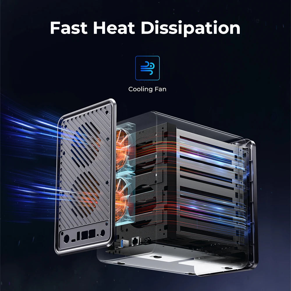 BACKUPMYFILESNOW.COM® ORICO TS200 SATA 3.0 NAS 2-Bay HDD/SSD enclosure for personal storage, backup, and file sharing.