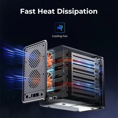 BACKUPMYFILESNOW.COM® ORICO TS200 SATA 3.0 NAS 2-Bay HDD/SSD enclosure for personal storage, backup, and file sharing.