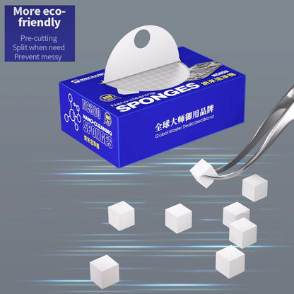BACKUPMYFILESNOW® NC800 Nano-cleaning sponge with high-density cotton for PCB, motherboard, back cover, glass, and camera cleaning.