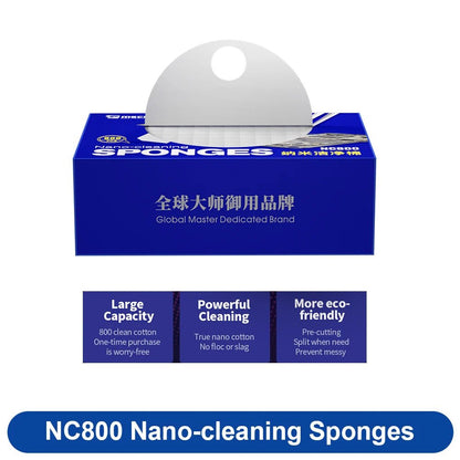 High-density cotton Nano-cleaning sponge by BACKUPMYFILESNOW.COM® for cleaning PCB, motherboard, back cover, glass, and camera surfaces.