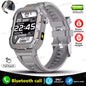 Black 2025 smart watch for men and women with GPS, heart rate, sleep tracking, waterproof design, compatible with iOS and Android.