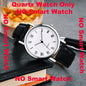 Black 2025 SmartWatch for men and women with GPS, heart rate monitor, sleep tracking, waterproof design, compatible with iOS and Android.
