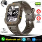 Black 2025 smartwatch for men and women with GPS, heart rate monitor, sleep tracking, waterproof design, compatible with iOS and Android