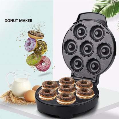 Multi-function breakfast machine with toaster from BackupMyFilesNow.com, featuring donut maker and European 220V standard.