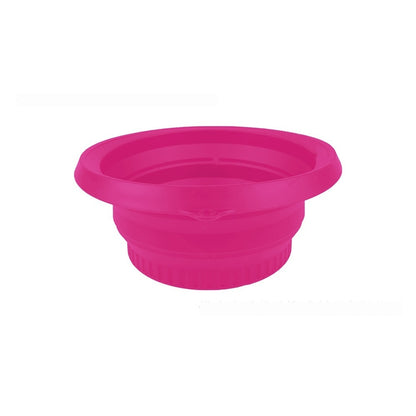 Green collapsible silicone ice basin by BackupMyFilesNow.com, 27x26x3.5cm, with flexible, portable design for chilling or washing.