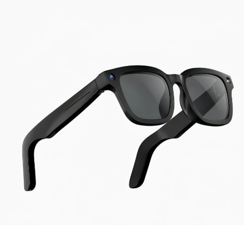 AI Camera Smart Glasses from BackupMyFilesNow.com featuring sleek design and built-in camera for hands-free recording.