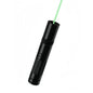 Green and red laser pointer pen for teaching and pet play, automatic cat toy with laser focus, no batteries included.