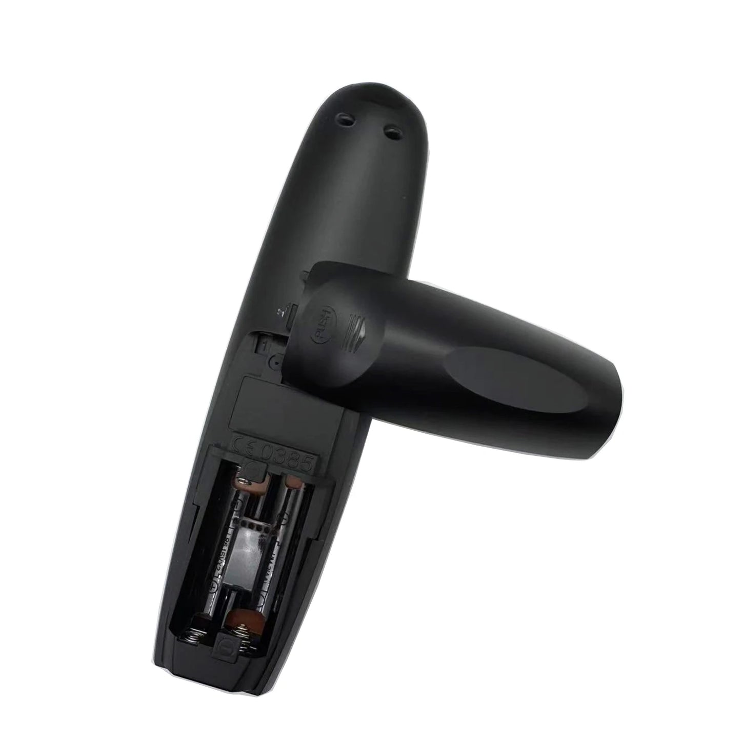 New remote control for SMART TECH Android Smart TV 24HA20T3 65QA20V3, shown in black with buttons for TV navigation.