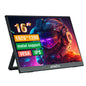 Anmite 16-inch portable touch monitor with 1200P HDR display, suitable for gaming consoles, PC, and smartphones, non-touch version.