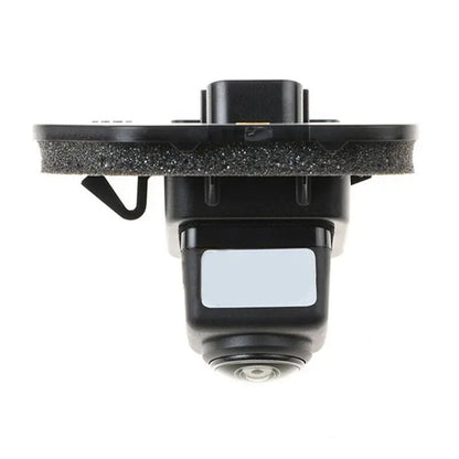 Rear view backup camera for Nissan X-Trail 2013-2017, black reversing park assist camera, wide-angle lens, compact design.