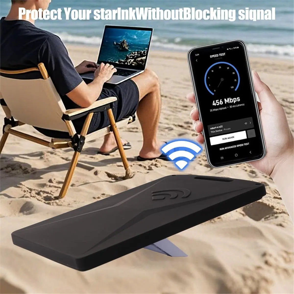 Black silicone protective cover case for Starlink Mini antenna, designed to safeguard Starlink Mini accessories.
