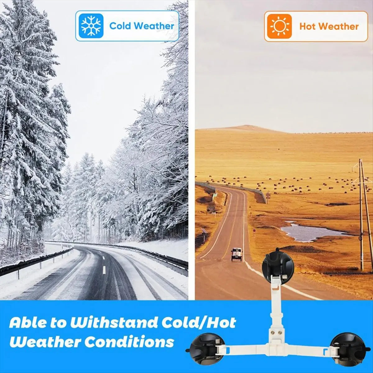 BackupMyFilesNow® Punctual Suction Cup Mount for Starlink Mini, strong satellite bracket for car windows and sunroofs.