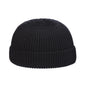 Grey unisex winter warm beanie hat, knitted skullcap for women and men, casual elastic hip hop style, solid color for autumn.